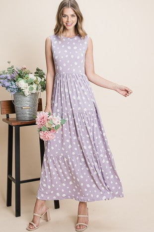 Lavendar, Favorite,  long, print dress