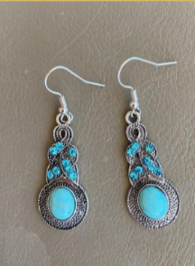 Faux Turquoise Dangles