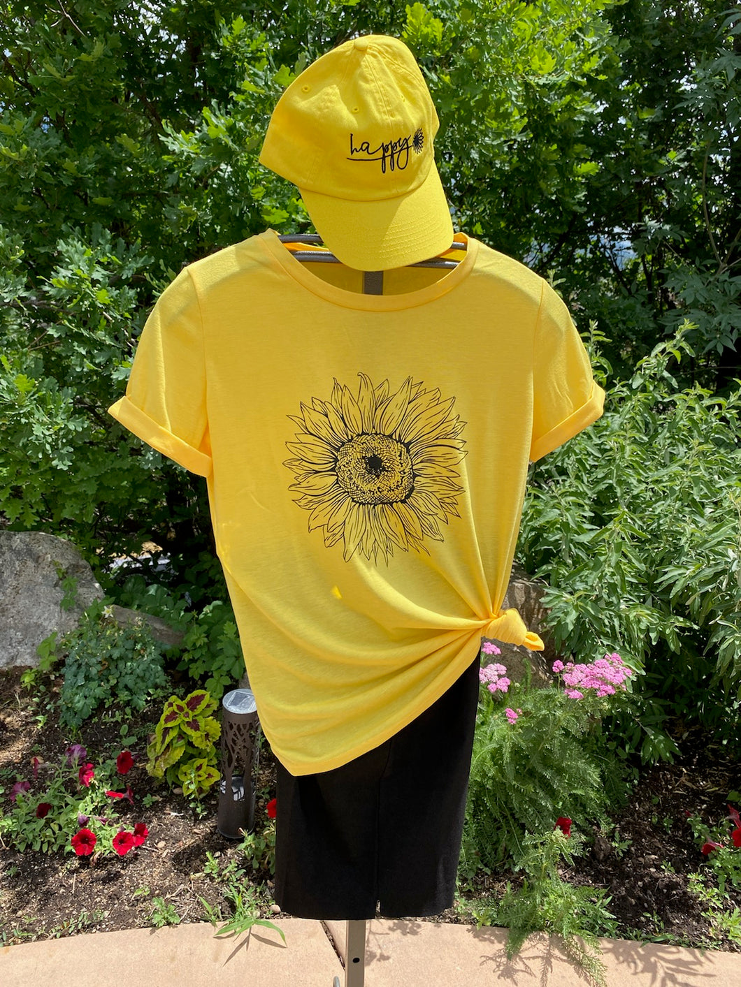 Yellow Cotton Tee Top