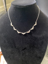 Load image into Gallery viewer, Silver Tone and Rhinestone Necklace
