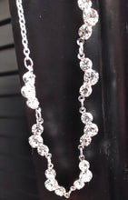 Load image into Gallery viewer, Silver Tone and Rhinestone Necklace
