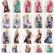 Load image into Gallery viewer, Black Floral Sassy Dress
