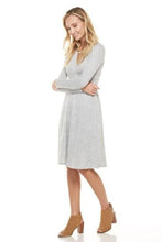 Load image into Gallery viewer, Long sleeved Heather Grey Dress
